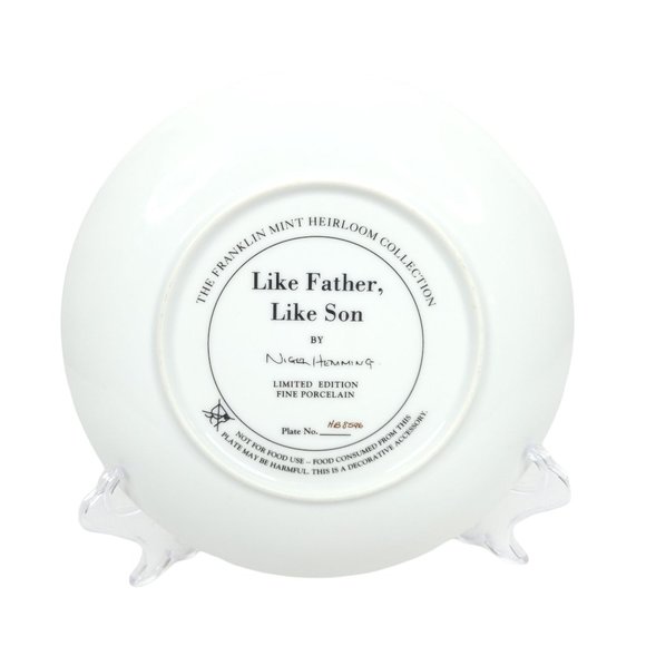 Royal Doulton Black Labrador Collector Plates Set of 4 Franklin Mint Puppies 8" - Picture 6 of 11